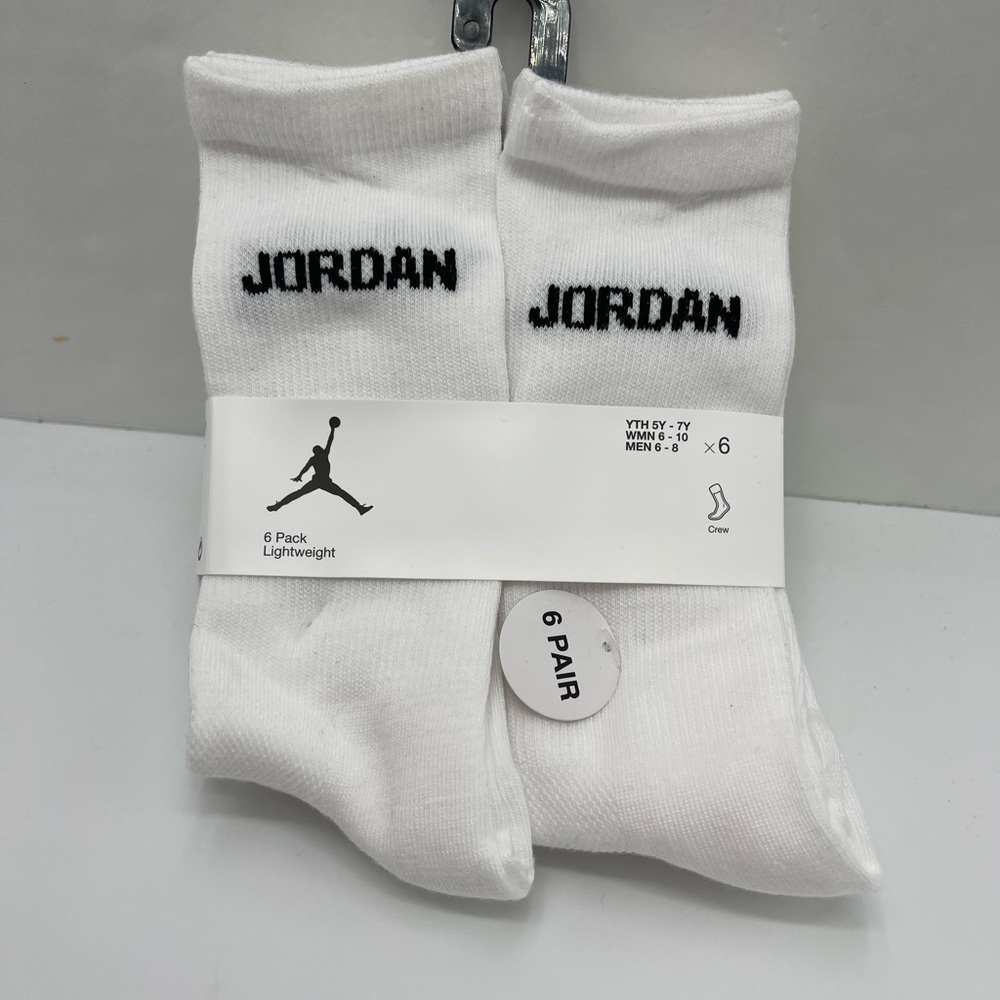 JORDAN JUMPMAN CREW Socks 
6PK

Style XJ0130-001